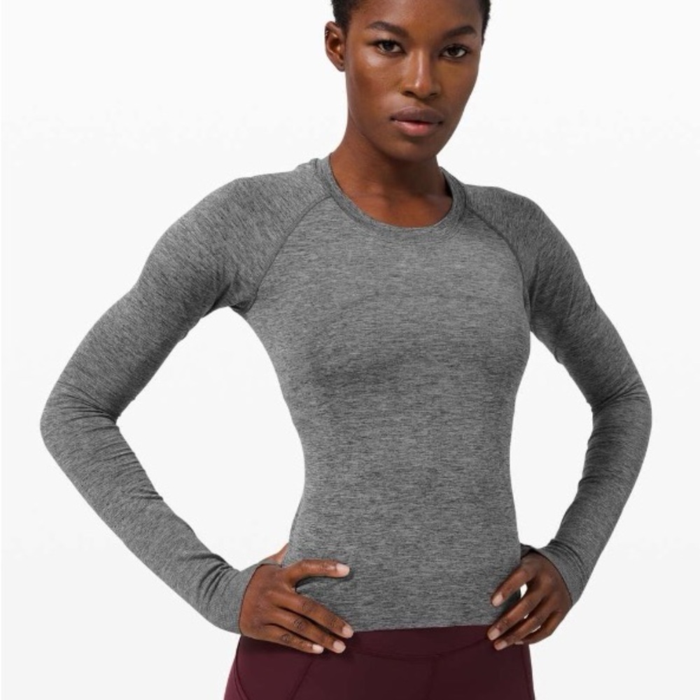 Lulu Gray Long Sleeve Top